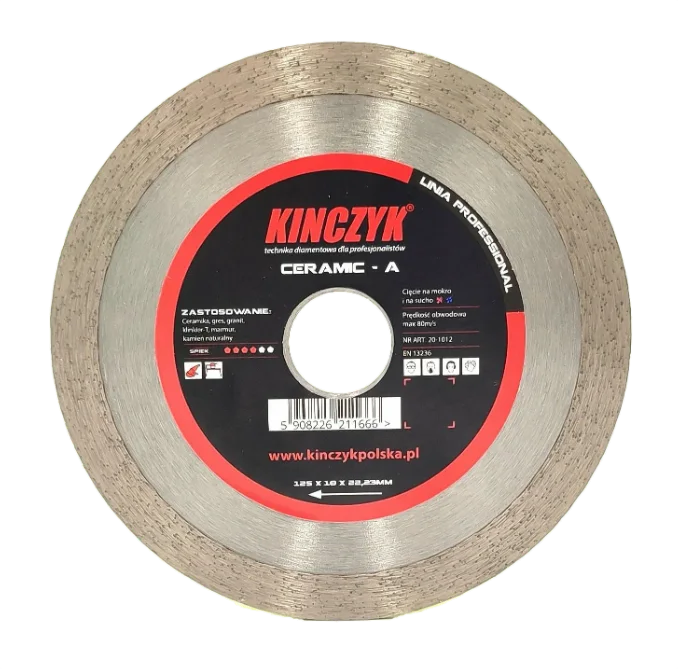 KINCZYK Tarcza diamentowa CERAMIC-A 125mm