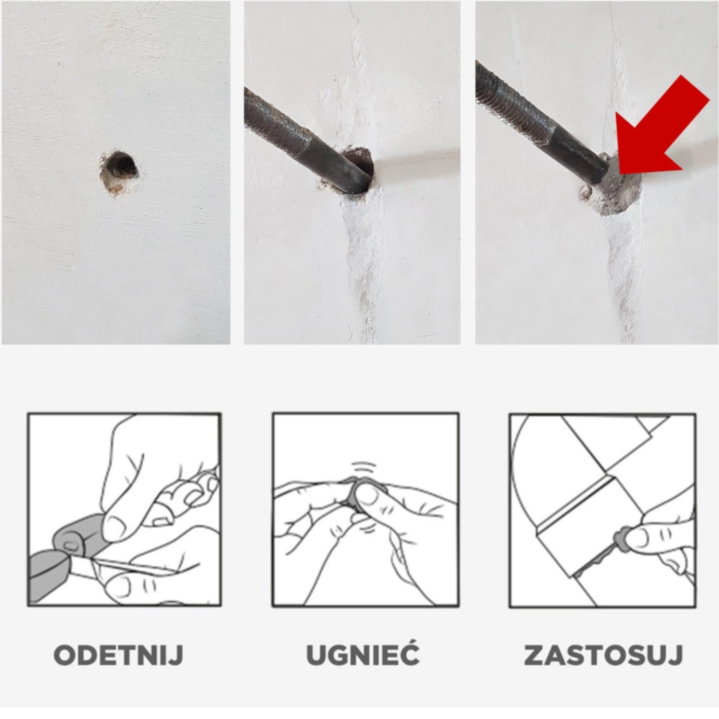 EPOXY QUICK STICK OTTIMO - masa naprawcza epoksydowa do płytek gresu, betonu - obrazek 2