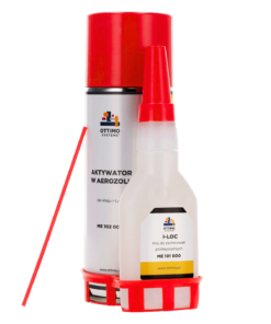 Klej szybkoschnący cyjanoakrylowy z aktywatorem spray ME 103 000 i-Loc SET OTTIMO