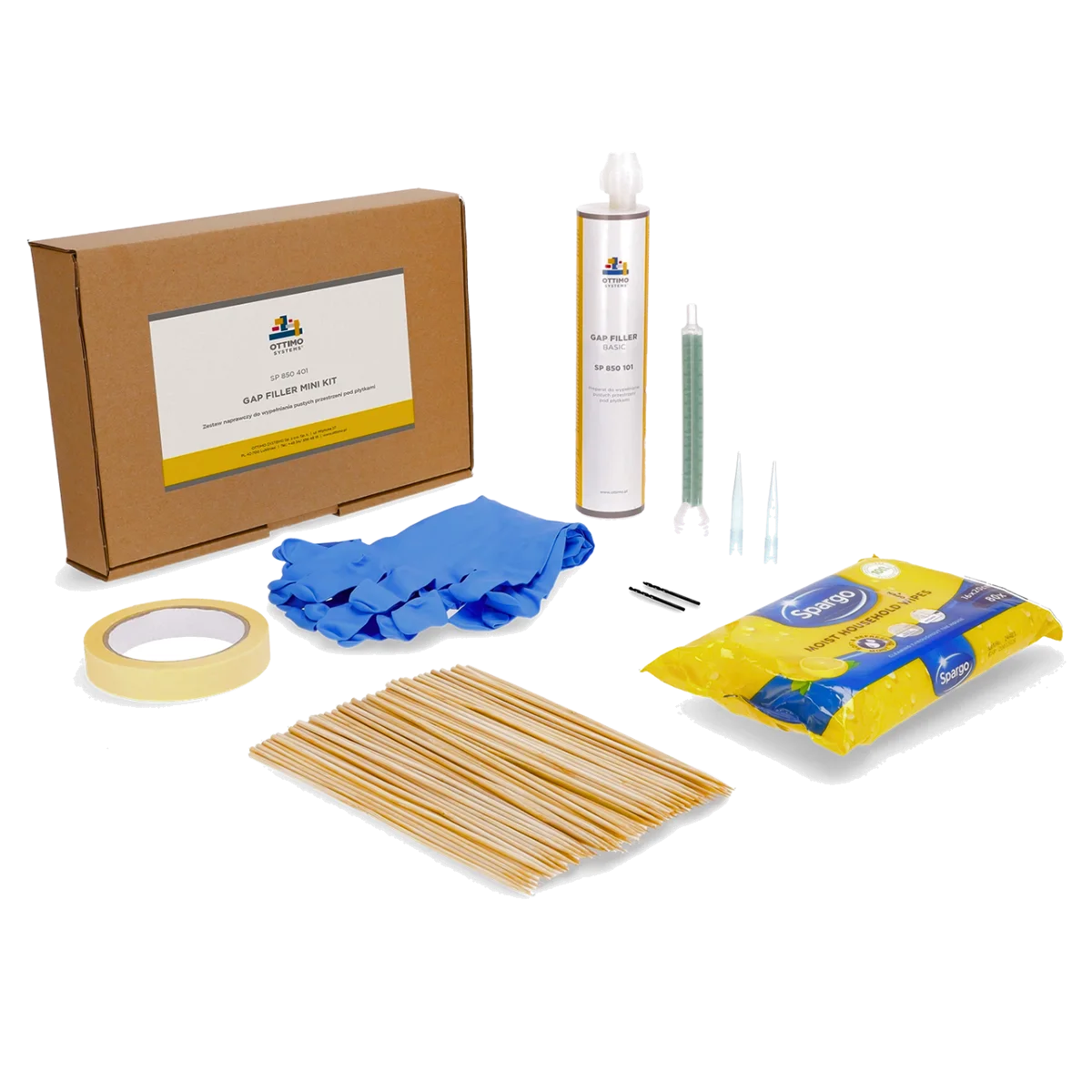 Zestaw do wypełniania pustek pod płytkami SP 850 401 Gap Filler Mini Kit OTTIMO