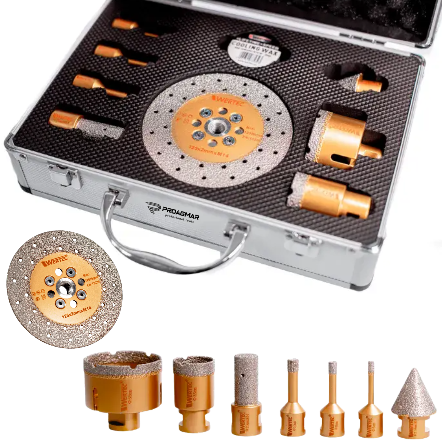 OTWORNICE DIAMENTOWE WERTEC ZESTAW WTAS09 - obrazek 2