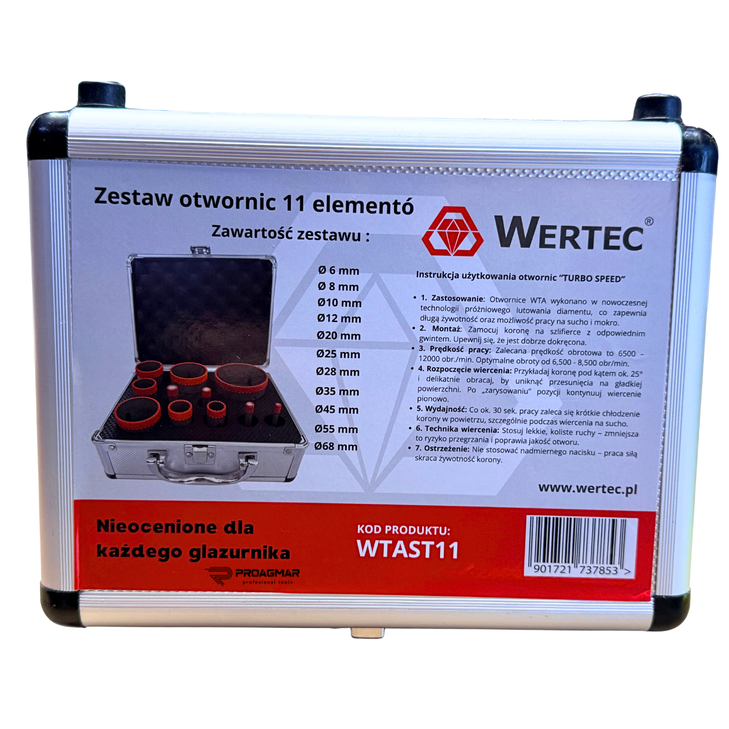 OTWORNICE DIAMENTOWE WERTEC ZESTAW WTAST11 - obrazek 4