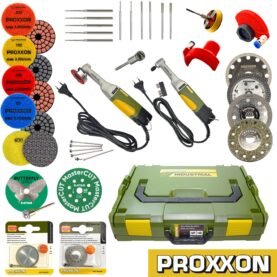 SZLIFIERKA + WIERTARKA SIECIOWA PROXXON ZESTAW FULL MAX