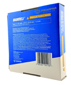 TARCZA WANDELI CLEANER MASTER ø115mm 22,23mm 1,2mm PERFEKCYJNE CZYSTE CIĘCIE