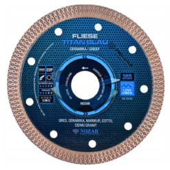 TARCZA DO GRESU I CERAMIKI NOZAR Titan Blau Fliese 125 mm