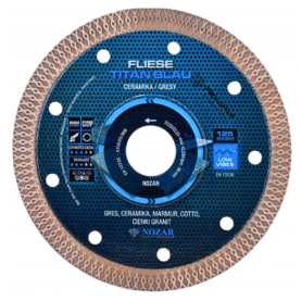 TARCZA DO GRESU I CERAMIKI NOZAR Titan Blau Fliese 125 mm