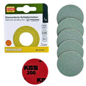 Alternative view of PAD DIAMENTOWY DELIKATNY GRAD. 200 50mm PROXXON 6 szt 28676