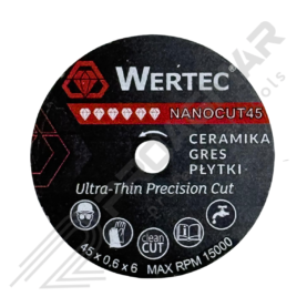 TARCZA PRECYZYJNA 0,6mm 45mm 5,8mm  WERTEC NanoCUT45 BEZ TRZPIENIA PROXXON WIERTARKA