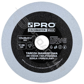 Tarcza diamentowa do płytek szkła PRO FACHMAYER Ø125mm