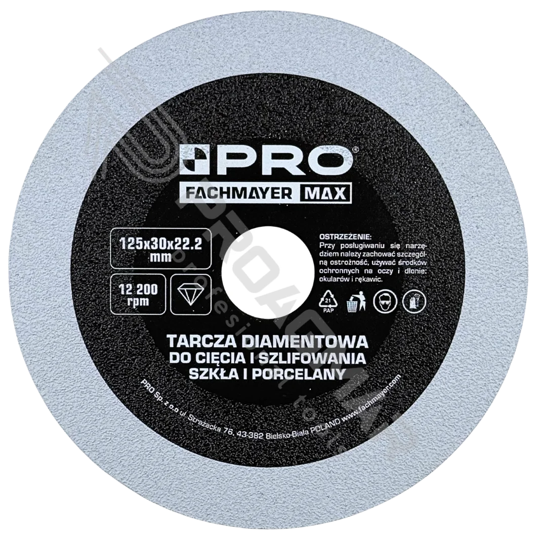 Tarcza diamentowa do płytek szkła PRO FACHMAYER Ø125mm