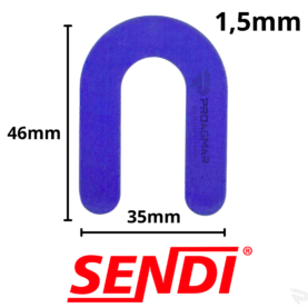 Alternative view of KRZYŻYKI TYP U PODKŁADKA PODKOWA 1,5mm SENDI N-SPACER