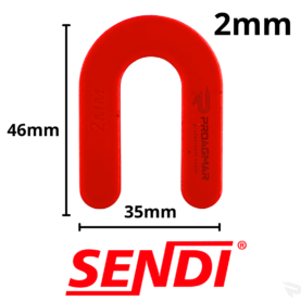 Alternative view of KRZYŻYKI TYP U PODKŁADKA PODKOWA 2mm SENDI N-SPACER