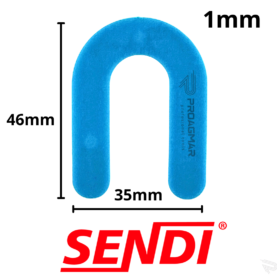 Alternative view of KRZYŻYKI TYP U PODKŁADKA PODKOWA 1mm SENDI N-SPACER