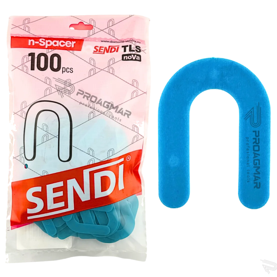 KRZYŻYKI TYP U PODKŁADKA PODKOWA 1mm SENDI N-SPACER