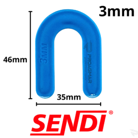 Alternative view of KRZYŻYKI TYP U PODKŁADKA PODKOWA 3mm SENDI N-SPACER