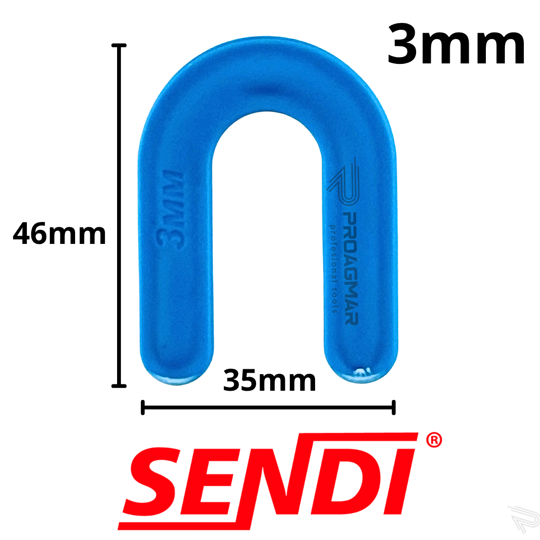 KRZYŻYKI TYP U PODKŁADKA PODKOWA 3mm SENDI N-SPACER - obrazek 2