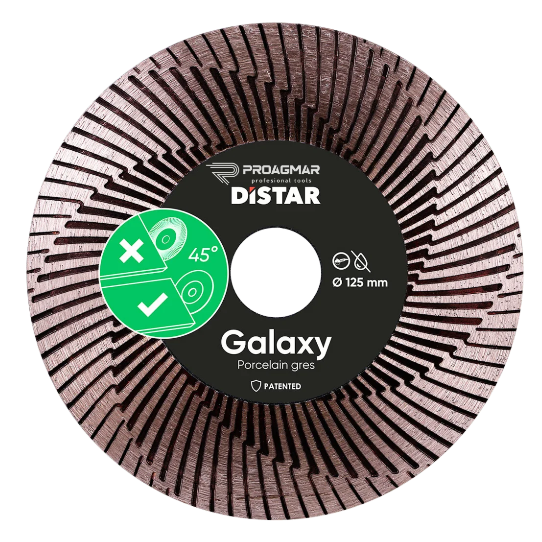 TARCZA GALAXY DISTAR DO CIĘĆ 45° 125x30x22,23