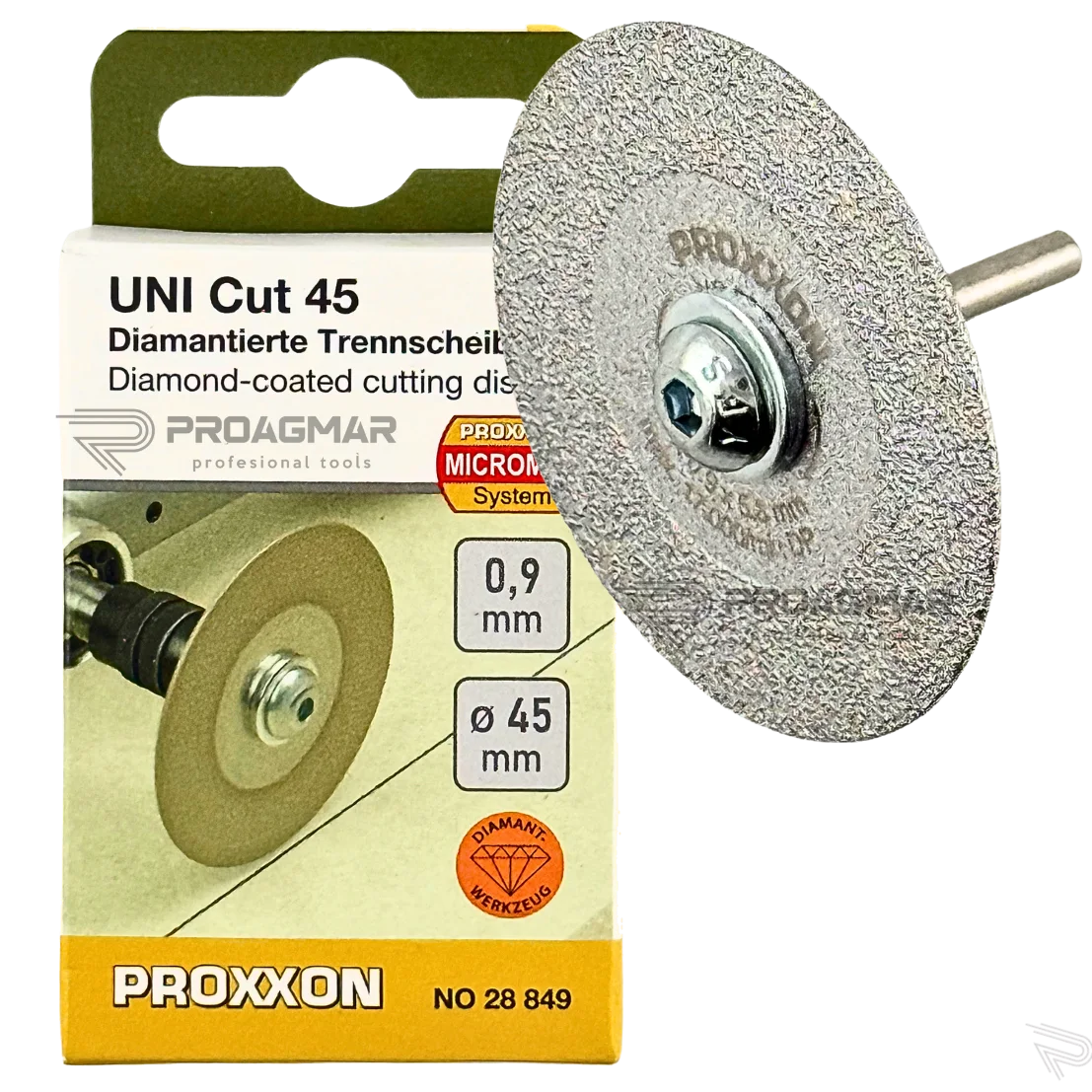 TARCZA PROXXON 28849 NA SUCHO 45mm x 0,9mm WIERTARKA LWB/E LWB/A - obrazek 2