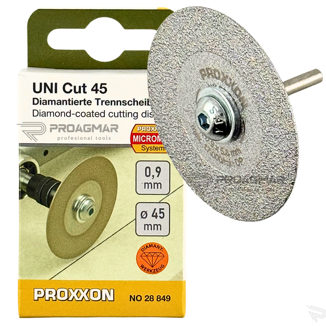 TARCZA PROXXON 28849 NA SUCHO 45mm x 0,9mm WIERTARKA LWB/E LWB/A - obrazek 2