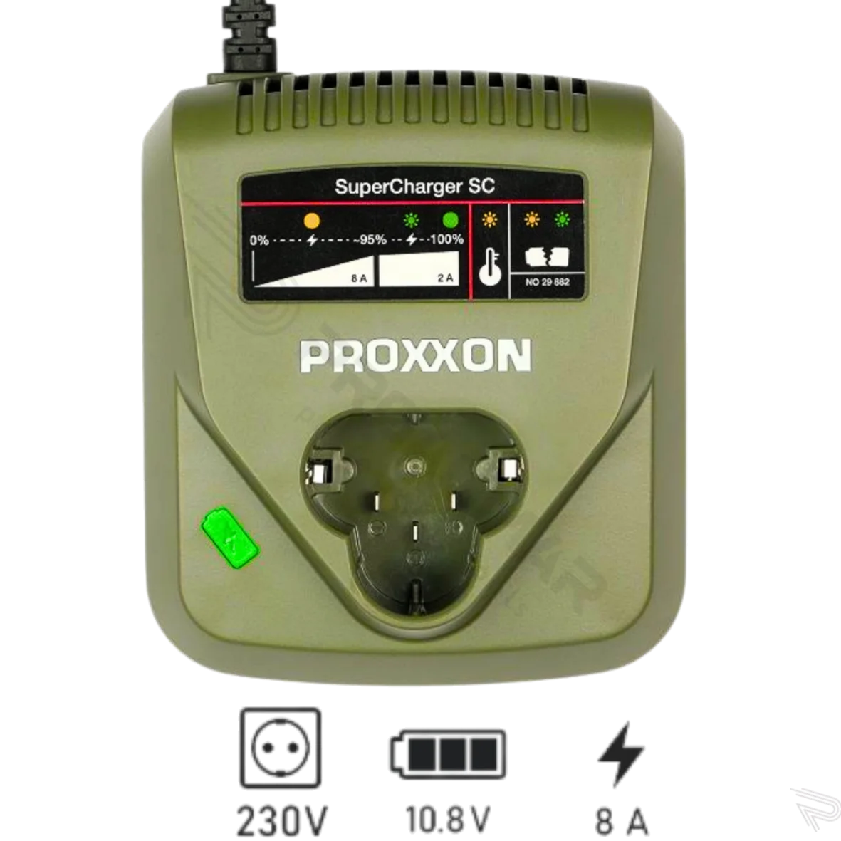 ŁADOWARKA SZYBKA PROXXON SuperCharger SC 29882 DO AKUMULATORÓW LITOWO-JONOWY LI/TL3 29894