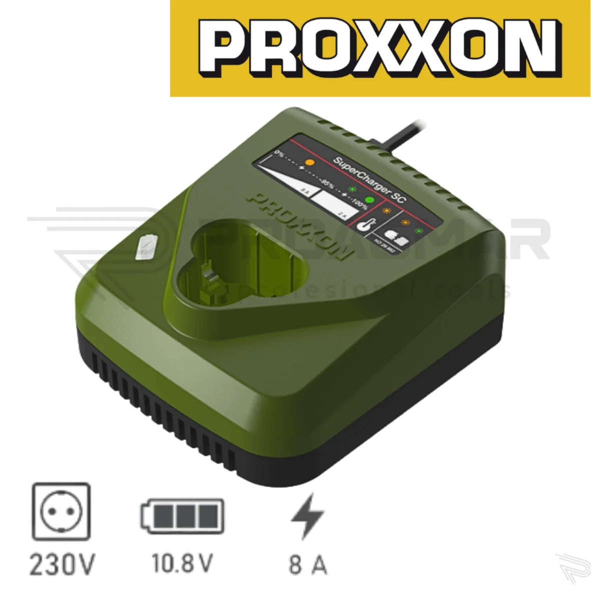 ŁADOWARKA SZYBKA PROXXON SuperCharger SC 29882 DO AKUMULATORÓW LITOWO-JONOWY LI/TL3 29894 - obrazek 2