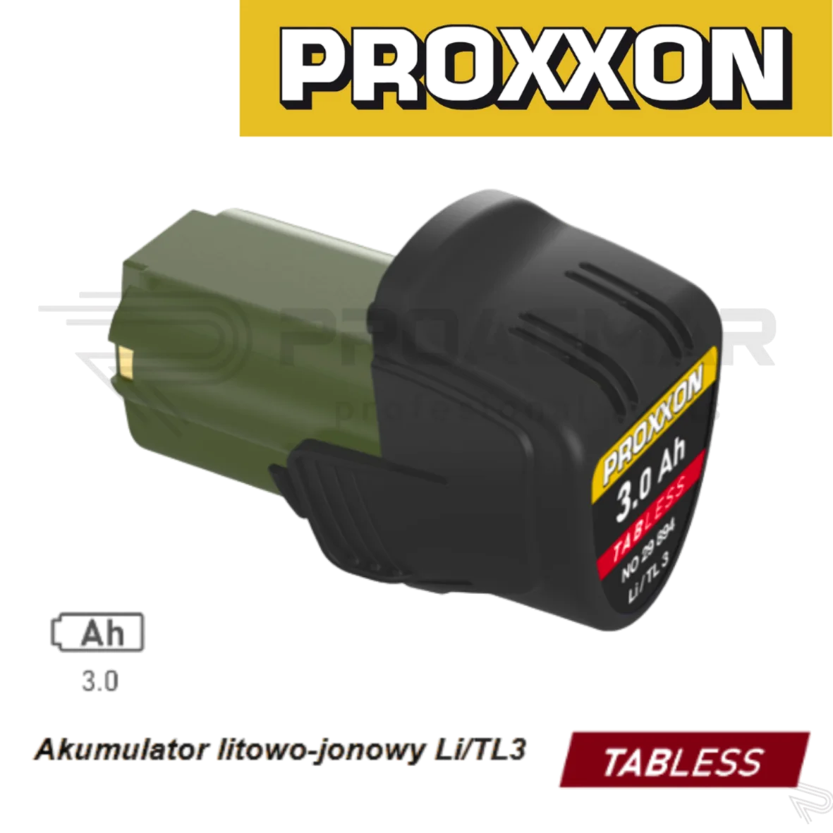 AKUMULATOR BATERIA PROXXON 10.8 V 3.0 Ah LITOWO-JONOWY LI/TL3 29894