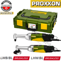 PROXXON 250W Szlifierka LHW/BL 29202 Wiertarka LWB/BL 29207 L-BOXX ZESTAW 29290