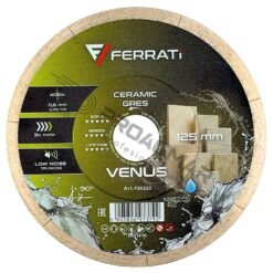 FERRATI VENUS TARCZA 0,6mm 125mm PRECYZYJNE CIĘCIE na mokro