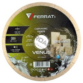 FERRATI VENUS TARCZA 0,6mm 125mm PRECYZYJNE CIĘCIE na mokro