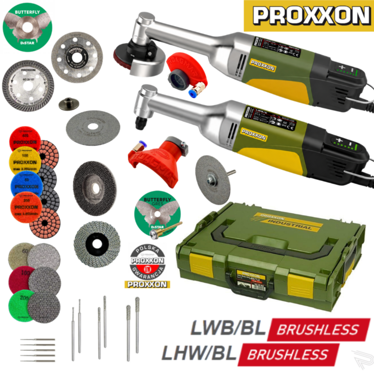 250W SZLIFIERKA + WIERTARKA SIECIOWA PROXXON ZESTAW FULL MAX SERIA BL