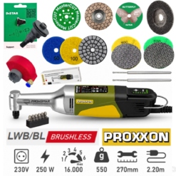 WIERTARKA 250W SIECIOWA PROXXON ZESTAW LWB/BL 29207 SILNIK BEZSZCZOTKOWY