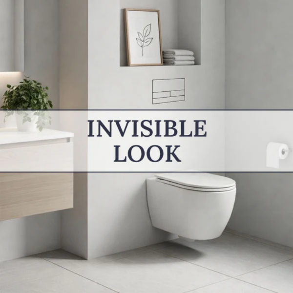 PRZYCISK WC LICOWANY Z PŁYTKĄ DWA KLAWISZE EDPLIT M2 E 10053 GEBERIT Delta - Tece - JomoTech - Cersanit - Vitra - obrazek 3