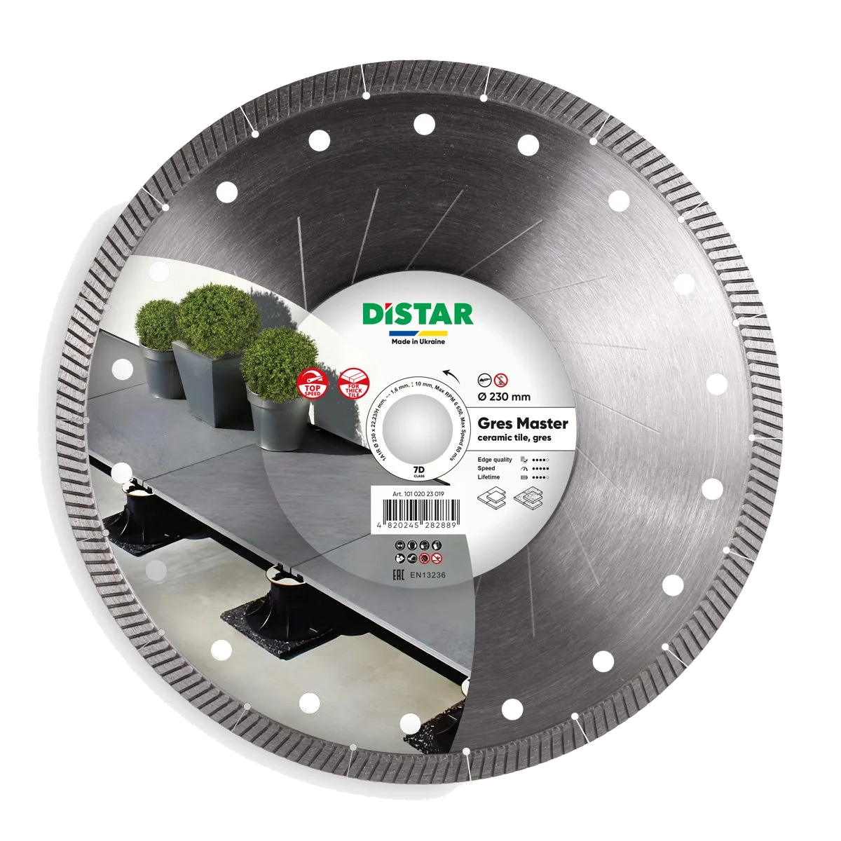 TARCZA DISTAR GRES MASTER 230x22,23mm DO PŁYTEK TARASOWYCH 20mm