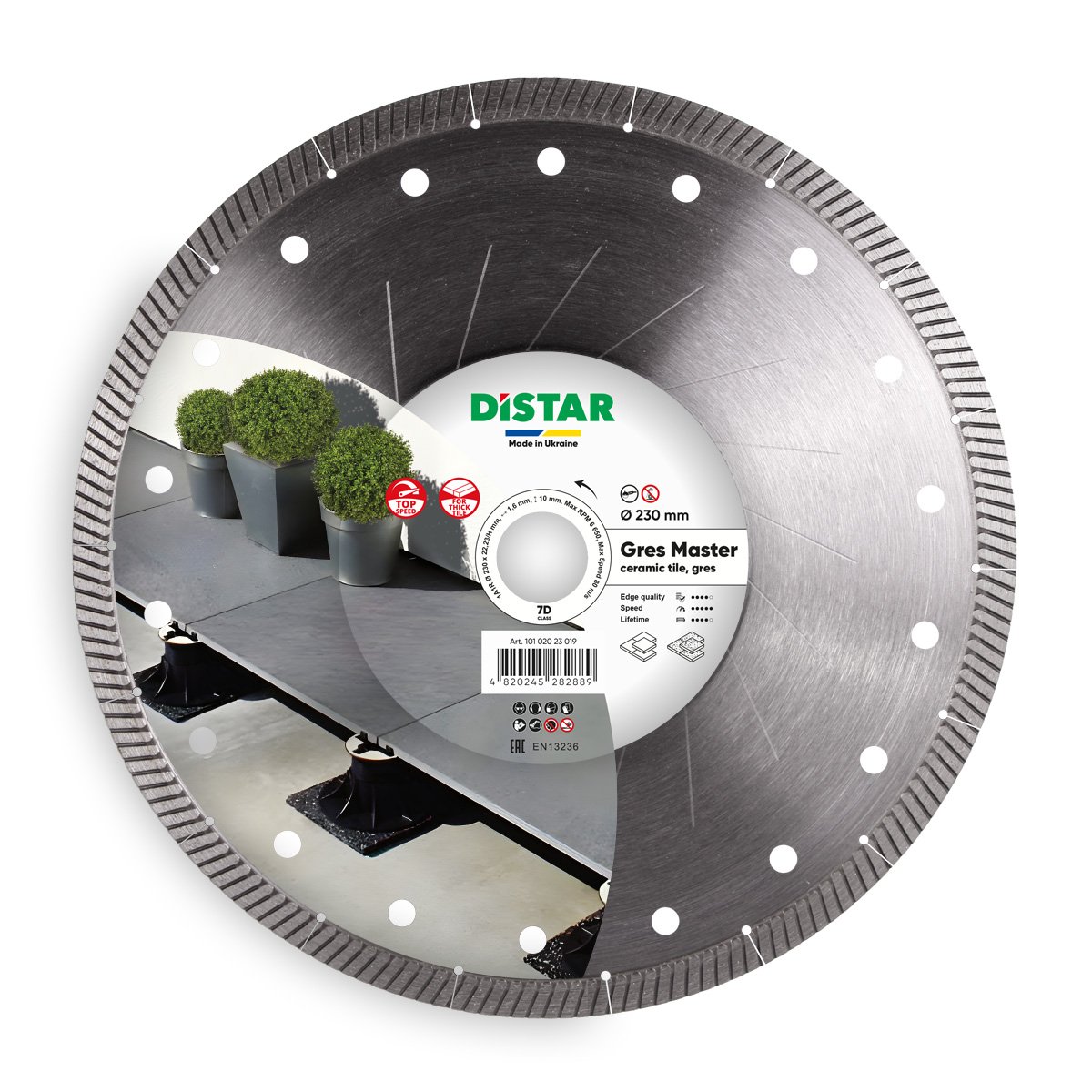 TARCZA DISTAR GRES MASTER 230x22,23mm DO PŁYTEK TARASOWYCH 20mm
