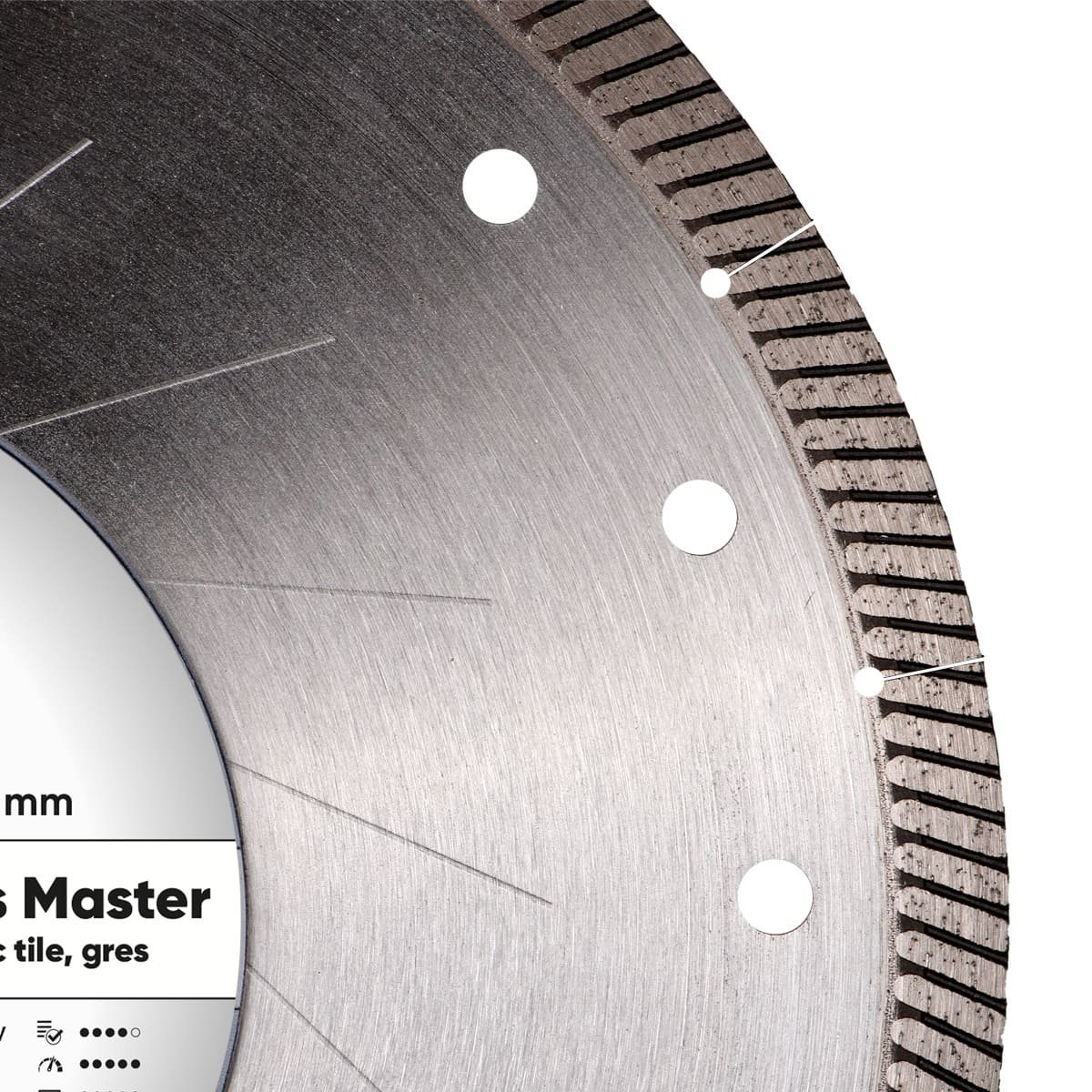 TARCZA DISTAR GRES MASTER 230x22,23mm DO PŁYTEK TARASOWYCH 20mm - obrazek 3