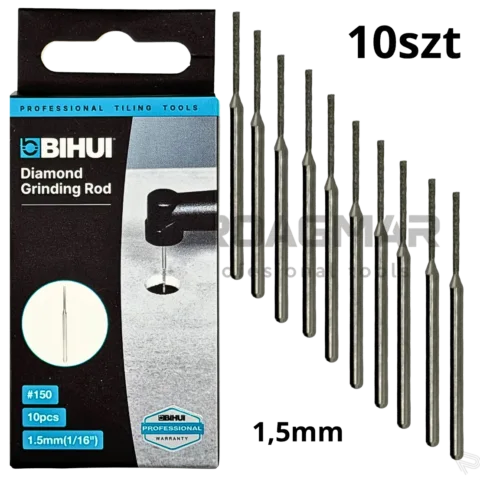 FREZ DIAMENTOWY 1,5mm 10szt do PROXXON WIERTARKA BIHUI FERRATI AGMGS15