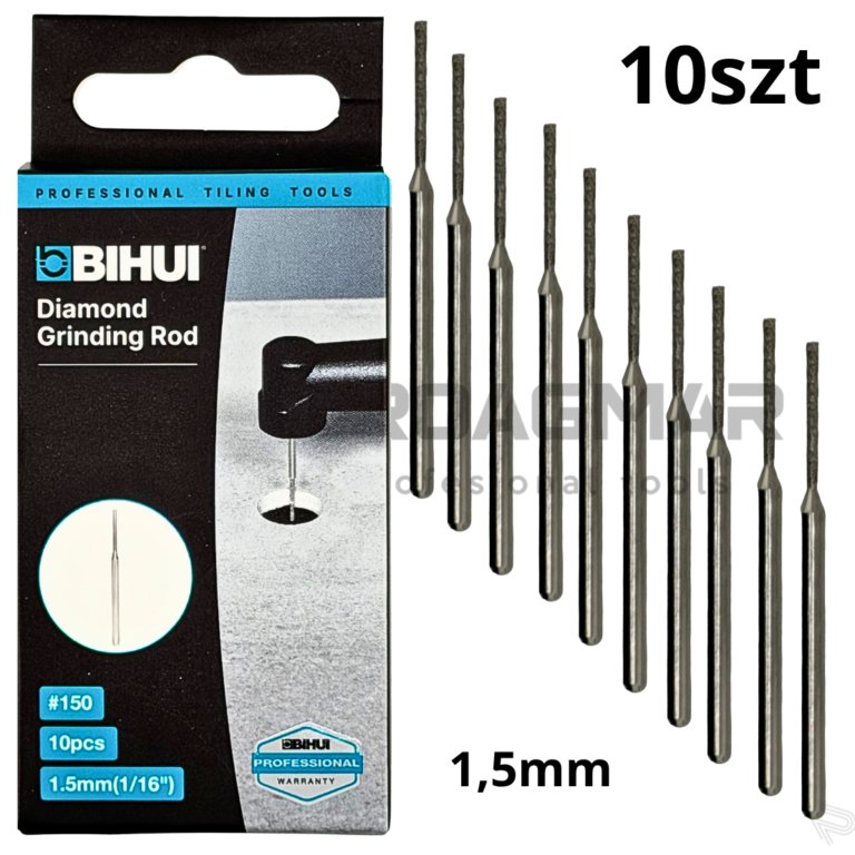 FREZ DIAMENTOWY 1,5mm 10szt do PROXXON WIERTARKA BIHUI FERRATI AGMGS15