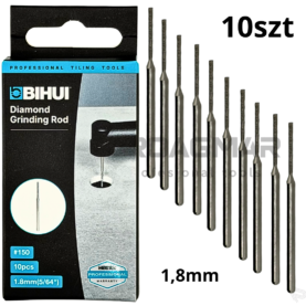 FREZ DIAMENTOWY 1,8mm 10szt do PROXXON WIERTARKA BIHUI CORNER AGMGS18