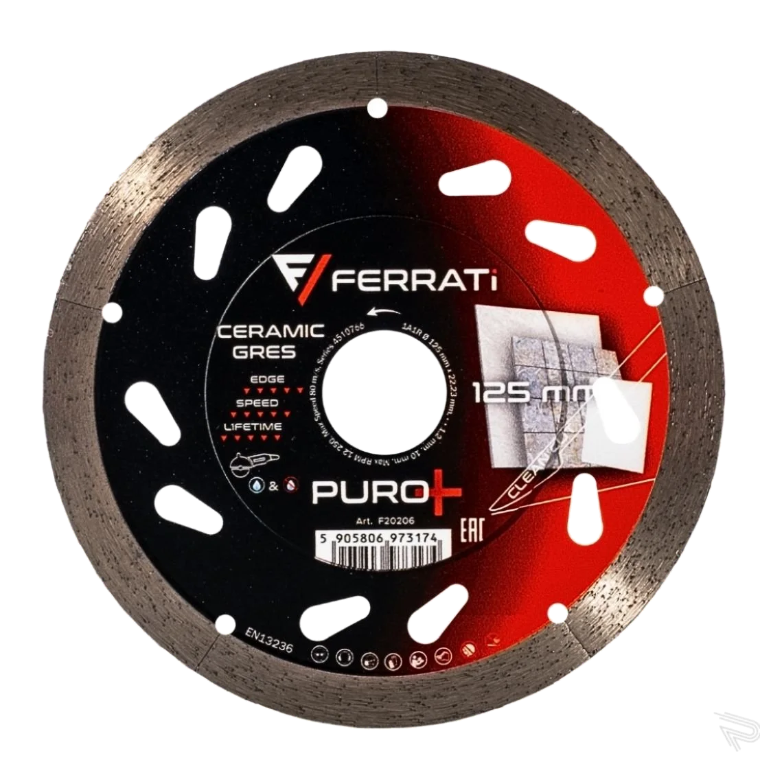 TARCZA FERRATI PURO + PLUS diamentowa tnąca 125mm
