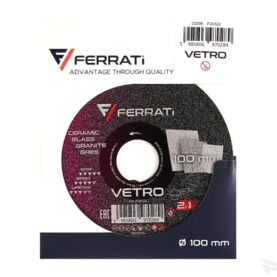 Alternative view of TARCZA FERRATI VETRO TNĄCA I SZLIFUJĄCA100mm