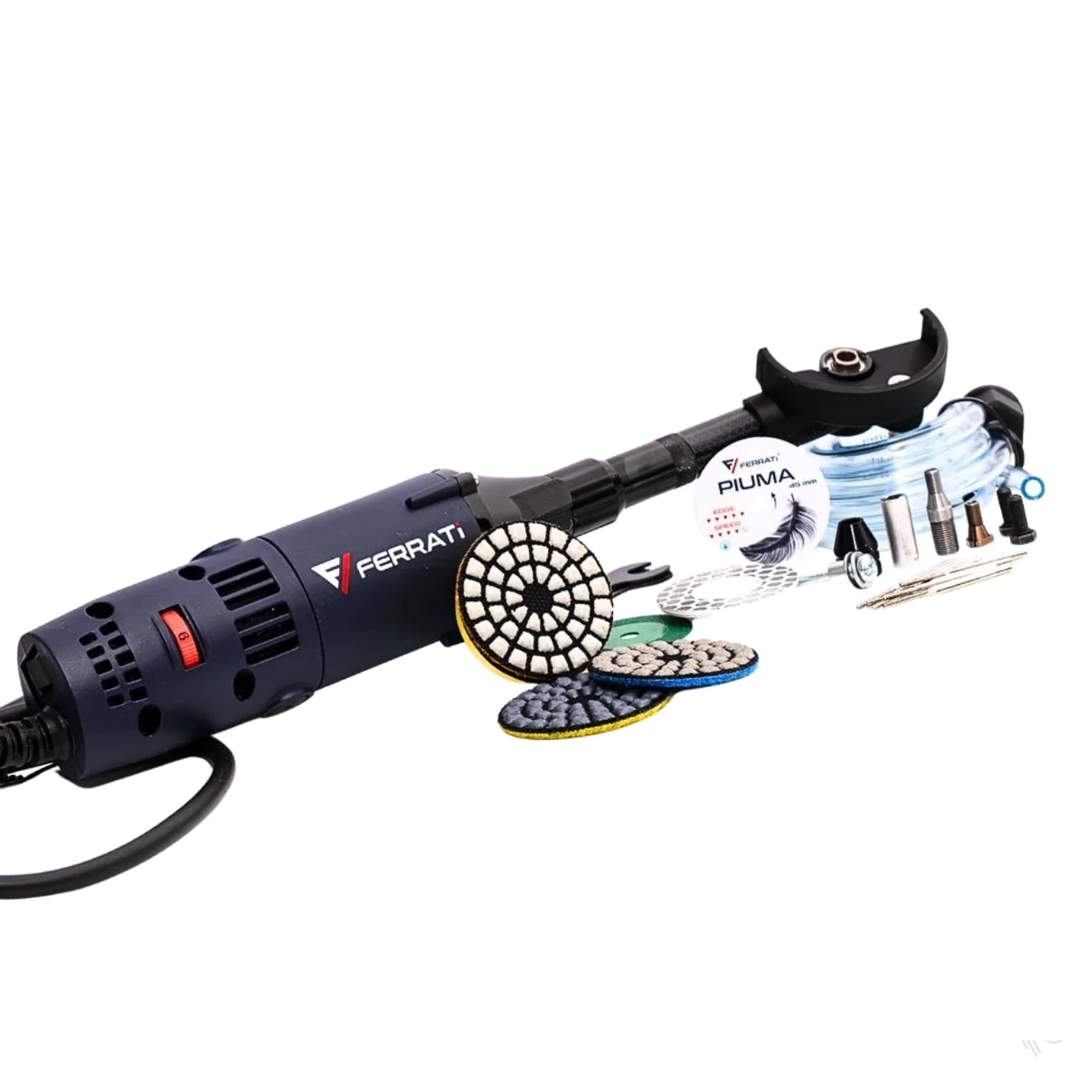FERRATI FIXY AQUA SERIA 3 2026 MINI SZLIFIERKA / WIERTARKA 550W ZESTAW WALIZKA OSPRZĘT - obrazek 9
