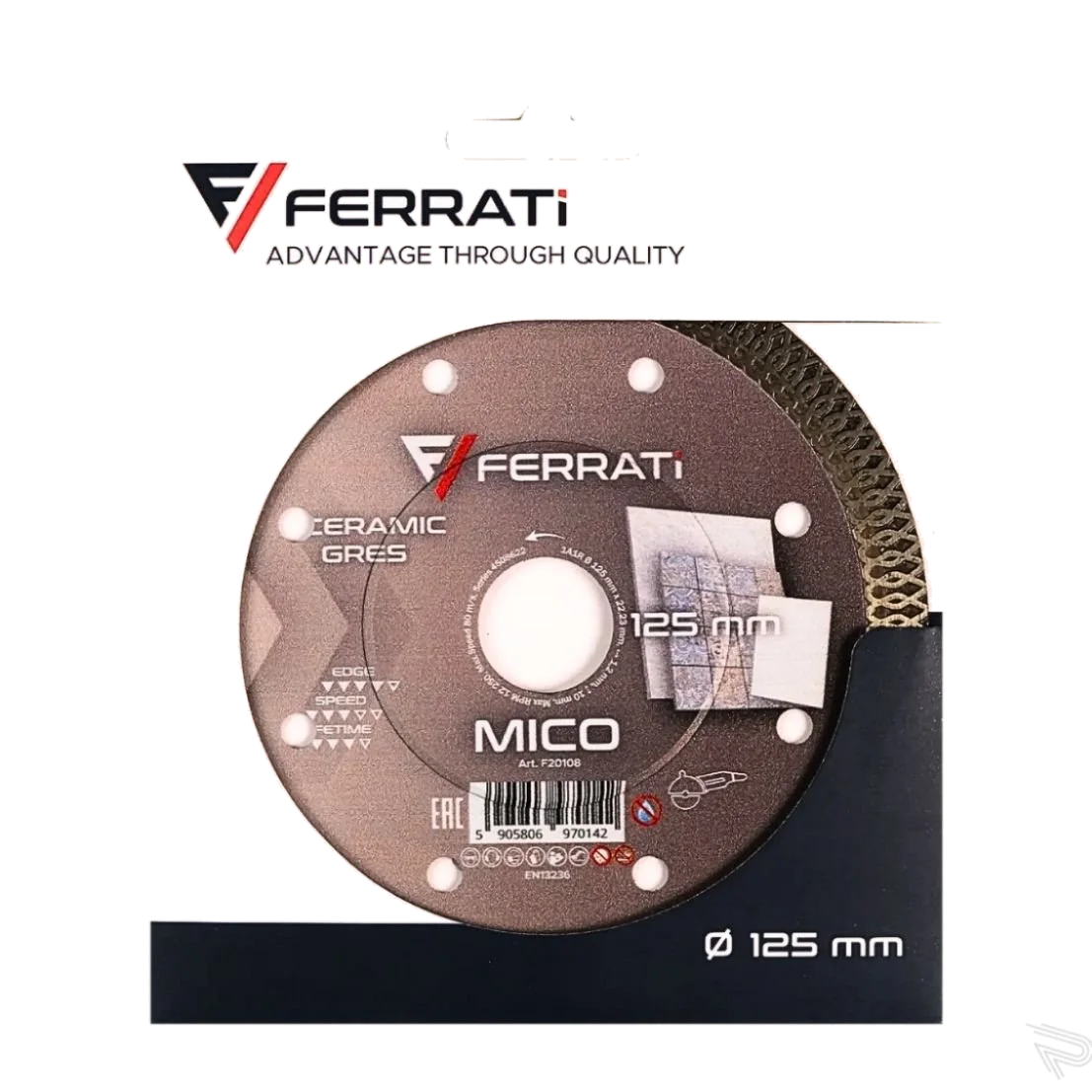TARCZA FERRATI MICO 125mm - obrazek 2