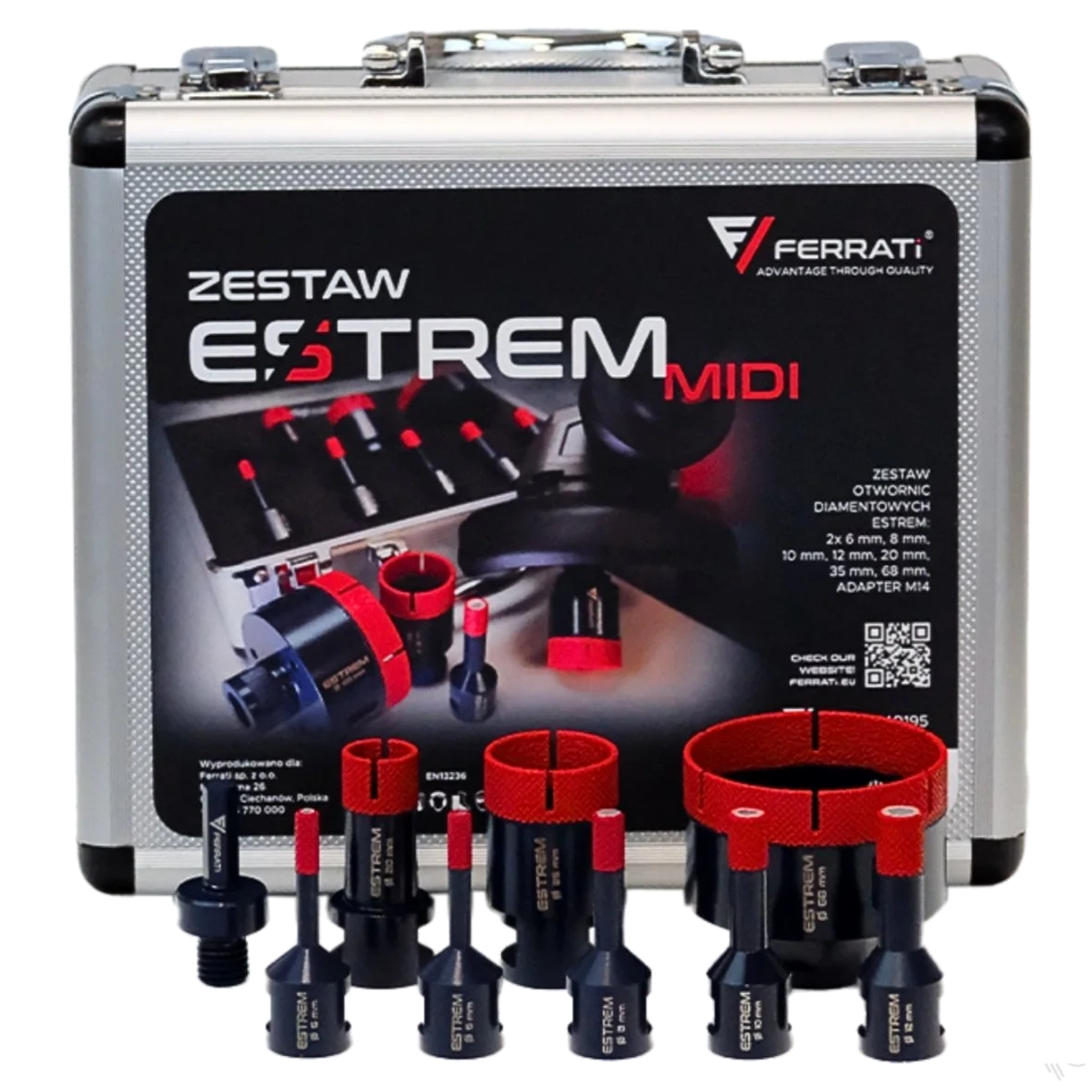 ZESTAW OTWORNIC FERRATI ESTREM MIDI WALIZKA - obrazek 2