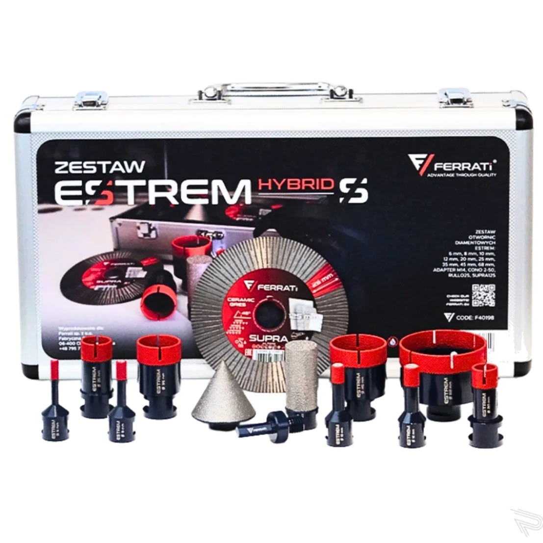 ZESTAW OTWORNIC FERRATI ESTREM S-HYBRID DUŻA WALIZKA - obrazek 2