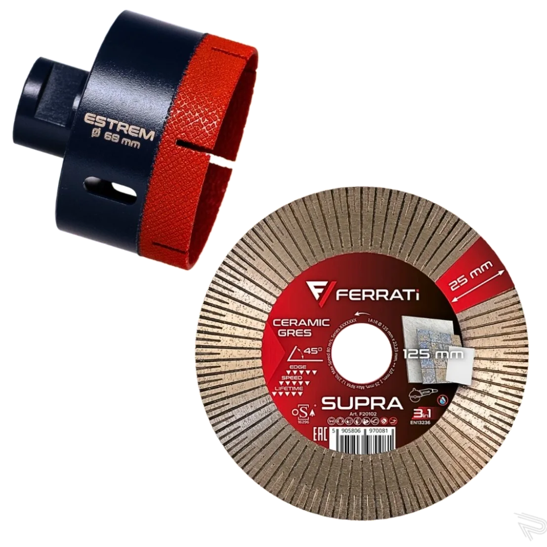 ZESTAW OTWORNIC FERRATI ESTREM S-HYBRID DUŻA WALIZKA - obrazek 4