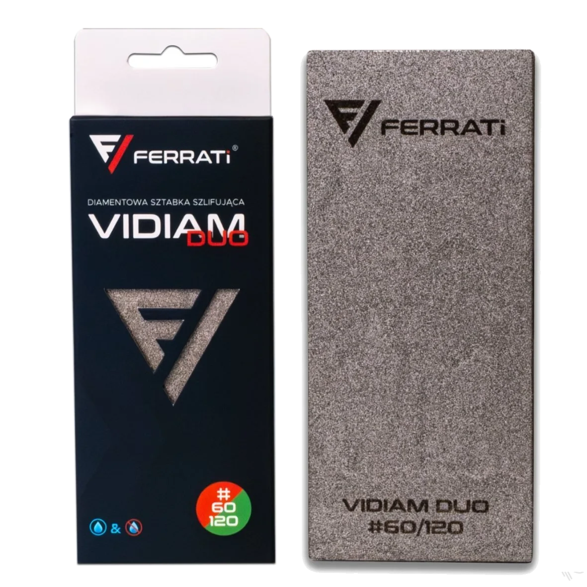 SZTABKA KOSTKA POLERSKA DIAMENTOWA HAND PAD FERRATI GRADACJA 60 / 120 2in1