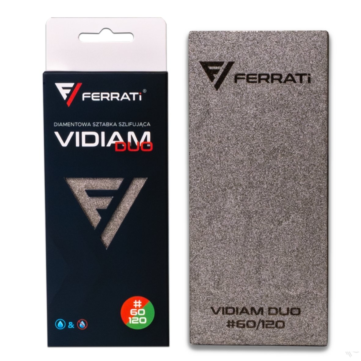SZTABKA KOSTKA POLERSKA DIAMENTOWA HAND PAD FERRATI GRADACJA 60 / 120 2in1
