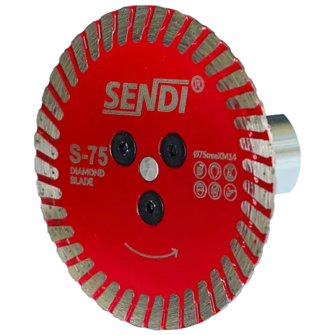 TARCZA DIAMENTOWA S-75mm SENDI DO PODCINANIA M14