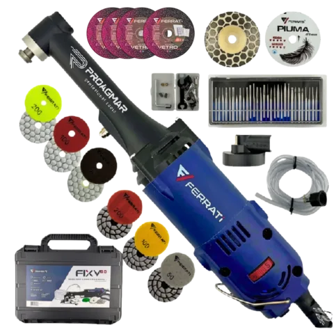 FERRATI FIXY 2.0 2026 MINI SZLIFIERKA WIERTARKA 550W ZESTAW WALIZKA OSPRZĘT