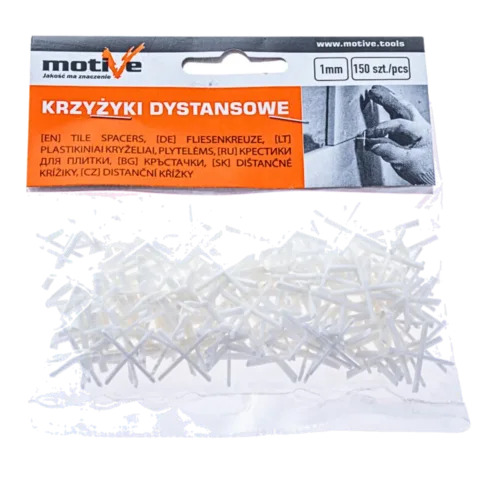 KRZYŻYKI 1mm GLAZURNICZE DO PŁYTEK GRESU MOTIVE 070 100
